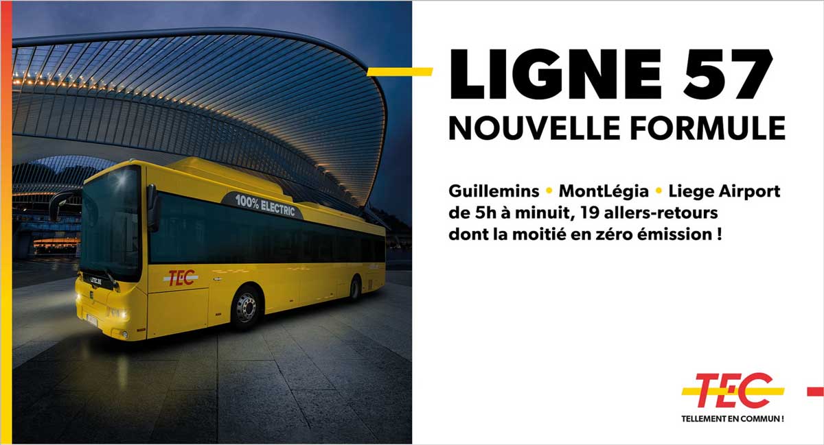 La Clinique CHC MontLégia est désormais desservie par la ligne 57 du TEC
