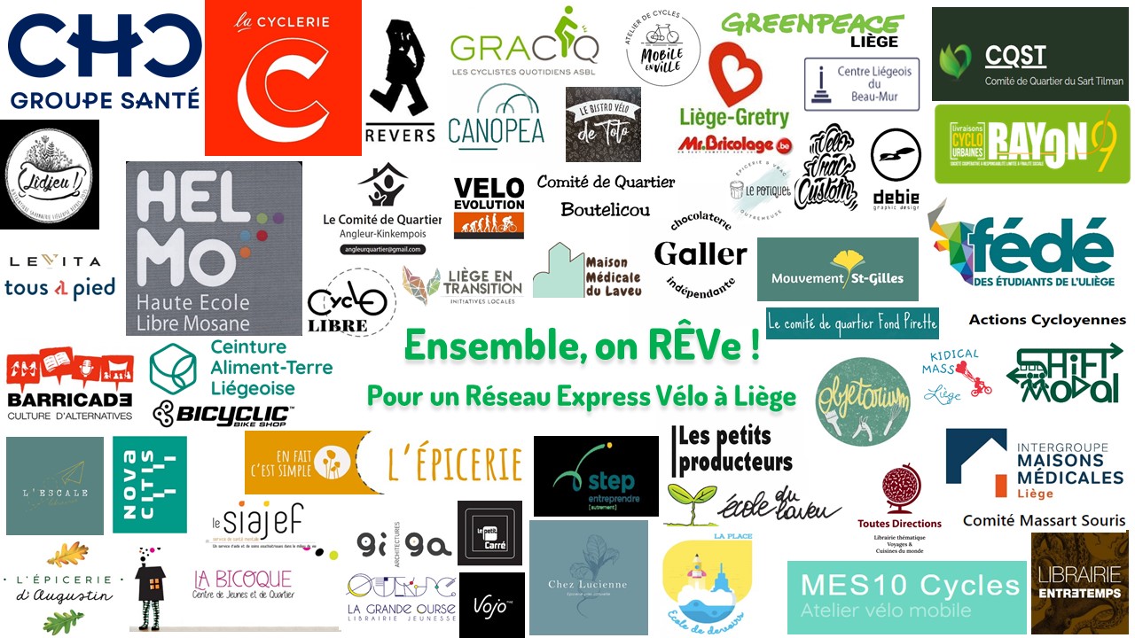 Appel à signer la pétition pour un Réseau Express Vélo liégeois