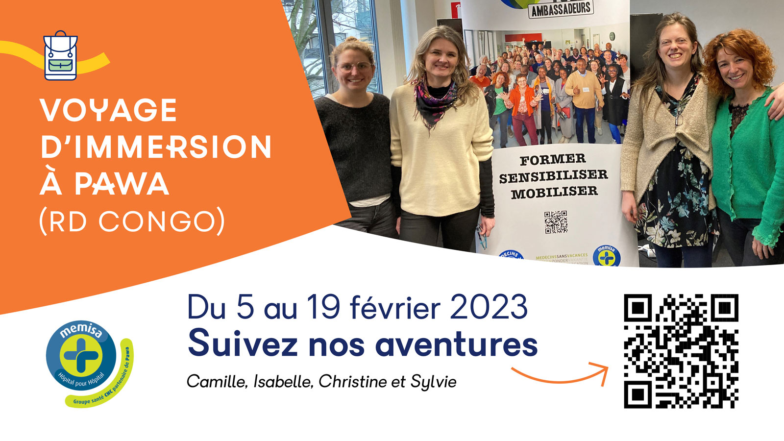 Départ pour la 6e mission à Pawa en République démocratique du Congo