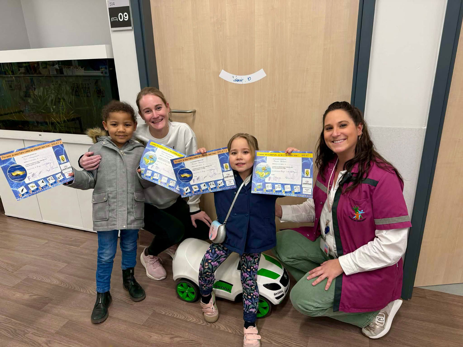 Des séances de natation, même à l'hôpital