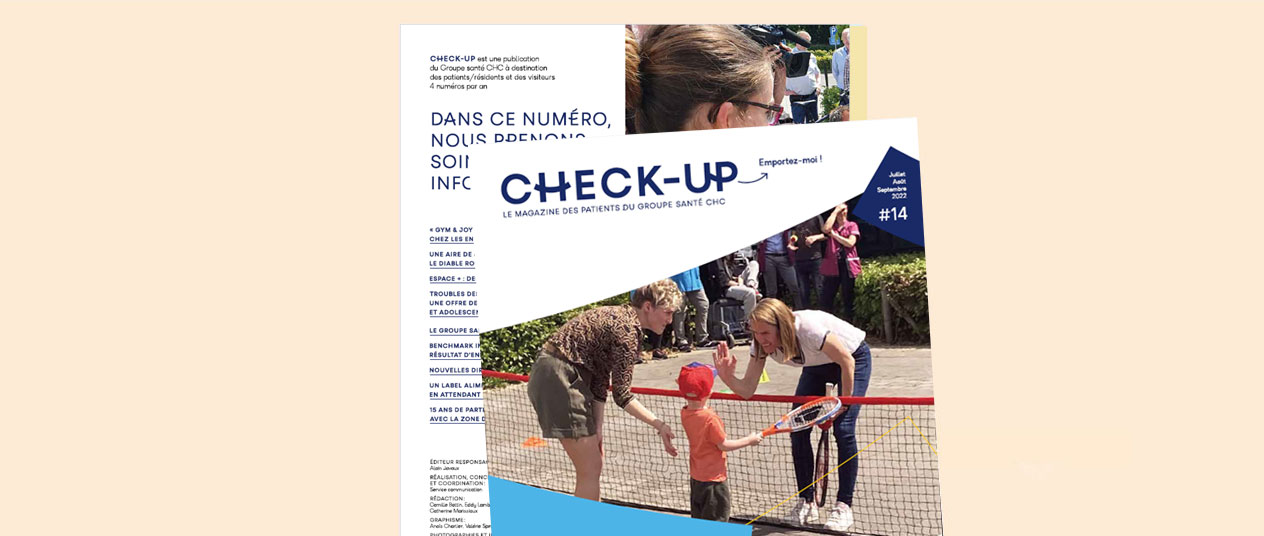 Nouveau numéro du Check-up, le magazine des patients du Groupe santé CHC