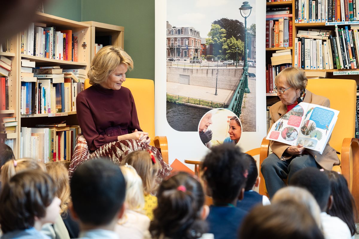 La reine Mathilde a visité la Résidence CHC Liège Mativa