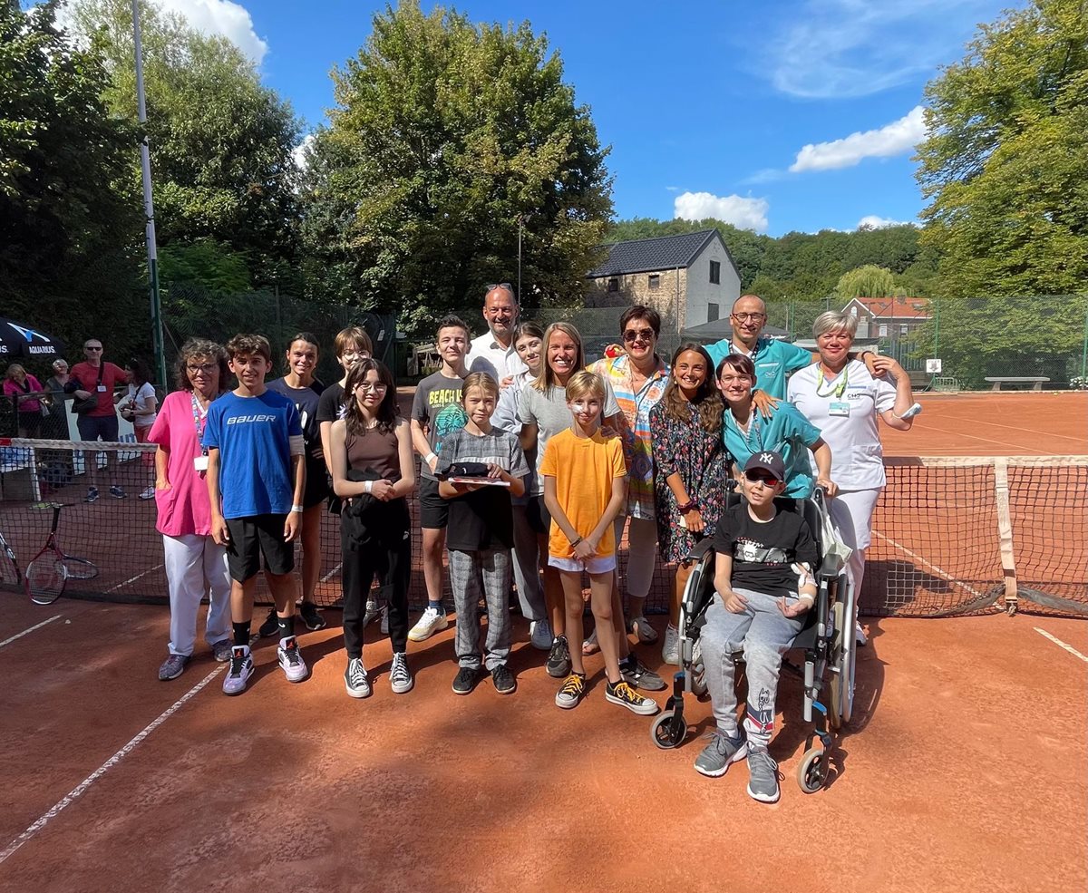 Cours de tennis avec Justine Henin