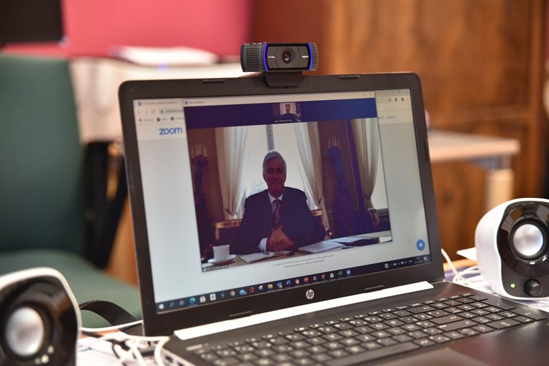 Mativa skype avec SM le Roi Philippe