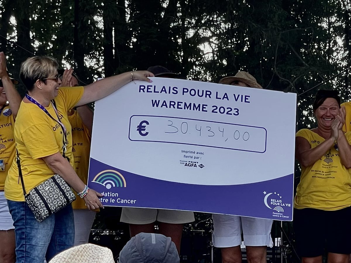 Relais pour la Vie Waremme: 30.434€ récoltés
